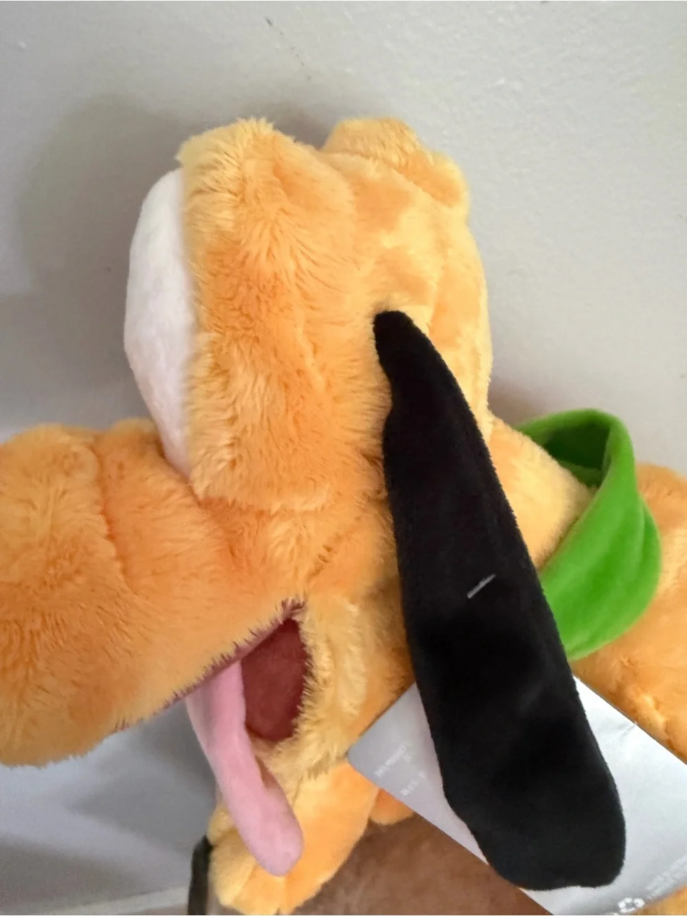 Walt Disney World Pluto Puppy Plush Tongue Out Disney Parks Exclusive w/ Tags